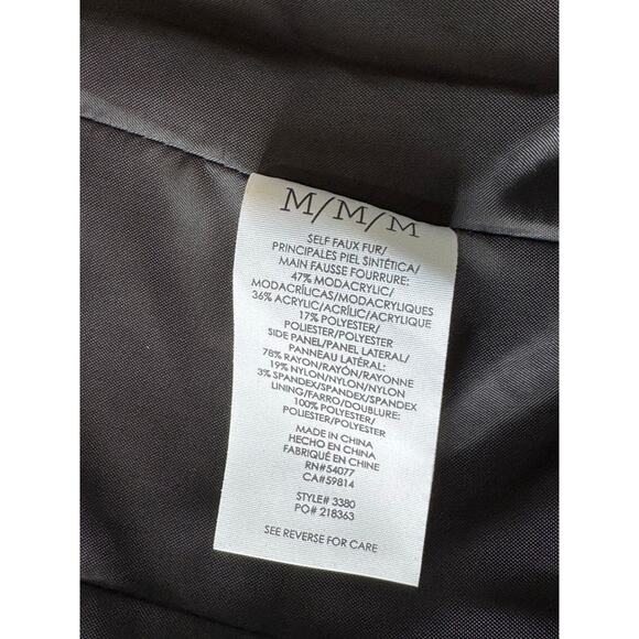 CABI FROSTY Faux Fur Sweater Vest, Size Women's Medium, Gray & White - Picture 9 of 10